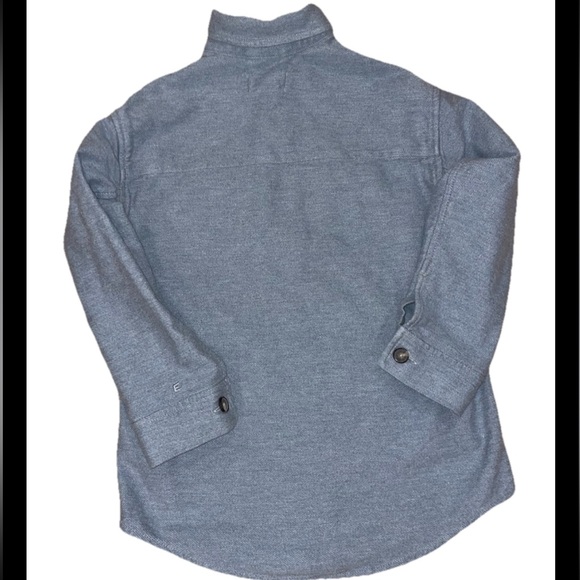 Everlane Shirt/Jacket Shacket Flannel Heathered Light Blue Medium - Picture 7 of 7